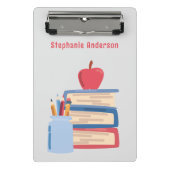 名前をカスタムするl水彩基本先生キッズ ミニクリップボード (正面)