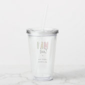 名前をカスタムするMRI技術 | MRI技術ギフト アクリルタンブラー (裏面)