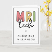 名前をカスタムするMRI技術 | MRI技術ギフト カード (黄色い花)