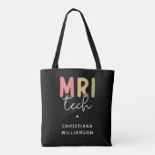 名前をカスタムするMRI技術 | MRI技術ギフト トートバッグ (裏面)