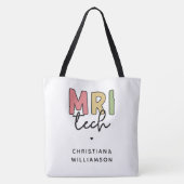 名前をカスタムするMRI技術 | MRI技術ギフト トートバッグ (裏面)