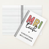 名前をカスタムするMRI技術 | MRI技術ギフト ノートブック (内側)