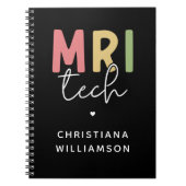 名前をカスタムするMRI技術 | MRI技術ギフト ノートブック (正面)