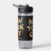 名前をカスタムするNYCタイポグラフィ ウォーターボトル (右面)