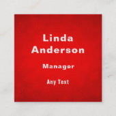 名前をカスタムするQRコードプロフェッショナル スクエア名刺 (正面)