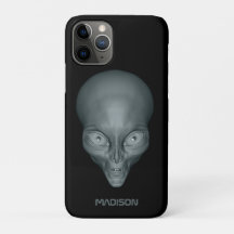 名前をカスタムするUFOエイリアンの電話ケース
