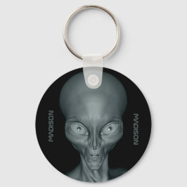 名前をカスタムするUFOエイリアンキーチェーン キーホルダー