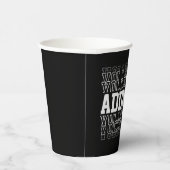 名前をカスタムするVanishing Volleyballロゴチームプレーヤー 紙コップ (右)