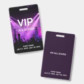 名前をカスタムするVIP All Access Pass バッジ (表裏)