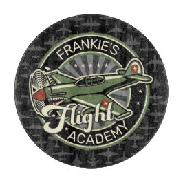 名前をカスタムするWWII軍隊ファイターウォー飛行機レトロ カッティングボード