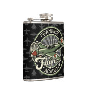 名前をカスタムするWWII軍隊ファイターウォー飛行機レトロ フラスク (右)