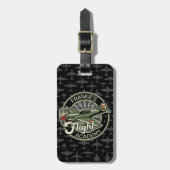 名前をカスタムするWWII軍隊ファイターウォー飛行機レトロ ラゲッジタグ (正面縦)