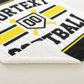 名前をパーソナライズされた追加ソフトボール選手の多様性チーム シェルパブランケット (3/4)