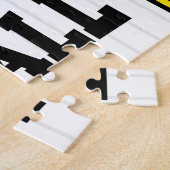 名前をパーソナライズされた追加ソフトボール選手の多様性チーム ジグソーパズル (側面)