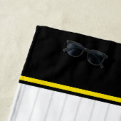 名前をパーソナライズされた追加ソフトボール選手の多様性チーム ビーチタオル (インサイチュ)