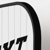 名前をパーソナライズされた追加ソフトボール選手の多様性チーム ピックルボールラケット (左詳細)