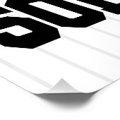 名前をパーソナライズされた追加ソフトボール選手の多様性チーム ポスター (コーナー)