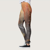 名前をパーソナライズするレギンスを処理するには熱すぎる レギンス (左)