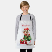 名前をパーソナライズ小妖精や小人ギフトの袋 エプロン (着用した状態)