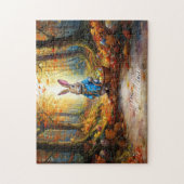 名前をパーソナライズPeter Easter Eggsバスケット ジグソーパズル (縦)