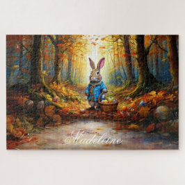 名前をパーソナライズPeter Easter Eggsバスケット ジグソーパズル