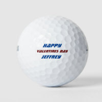名前をパーソナライズValentine's Day BlueとBurgundy