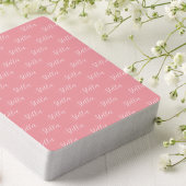 名前をピンクトーン全体で繰り返す トランプ