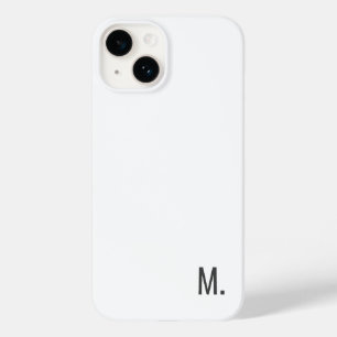 名前をミニマルモダンリストグレー白に追加 Case-Mate iPhone 14ケース