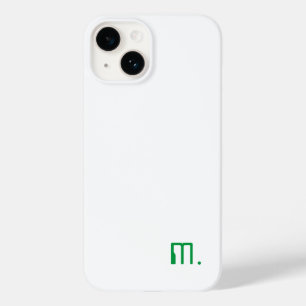 名前をミニマルモダンリスト緑の白に追加 Case-Mate iPhone 14ケース