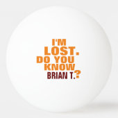 名前を付おもしろいけ失ったたping_pong-ball 卓球ボール (裏面)
