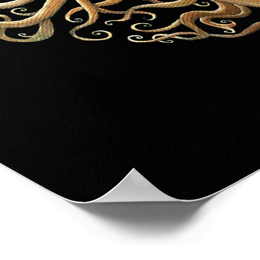 名前を付けたカスタマイズ可能な生命の木ハート ポスター (角)