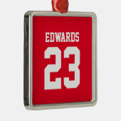 名前を付けたスポーツ メタルオーナメント (右)