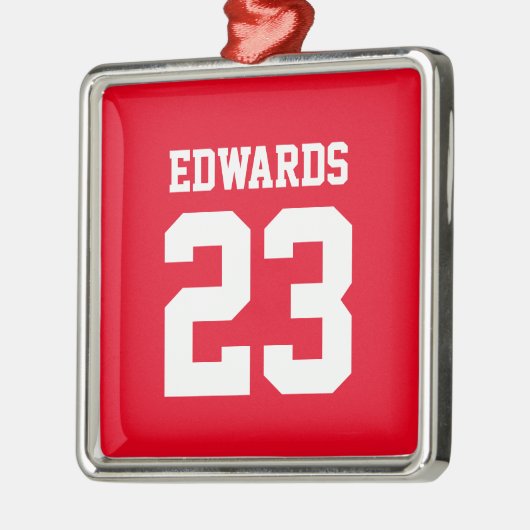 名前を付けたスポーツ メタルオーナメント (左)