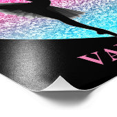 名前を付けたダンスパーソナライズされたバレリーナ フォトプリント            (角)