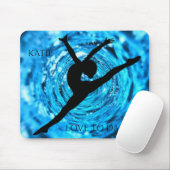 名前を付けたダンスパーソナライズされたマウスパッド。 マウスパッド (マウス)