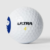 名前を付けたバッファローパーソナライズされたシルエット ゴルフボール (ロゴ)