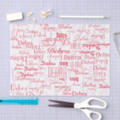 名前を付けたパーソナライズされた創造性 薄葉紙 (クラフト)