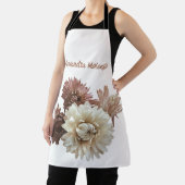 名前を付けたピンクとメイヴのかわいらしイチゴ エプロン (インサイチュ)