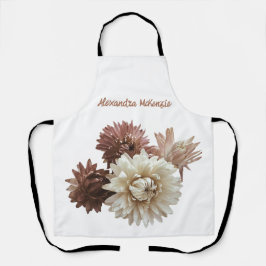 名前を付けたピンクとメイヴのかわいらしイチゴ エプロン