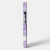 名前を付けた紫のコルセットレース Case-Mate iPhoneケース (裏面 / 左)