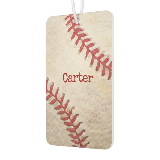 名前を付けた野球マクロ カーエアーフレッシュナー (左)