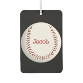 名前を付けた野球マクロ カーエアーフレッシュナー (正面)