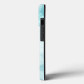 名前を付けた青い大理石 Case-Mate iPhoneケース (裏面 / 左)