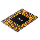 名前を付けたLeopardプリント ノートブック (左側)