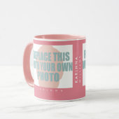 名前を付けたpink photo_magのアップロードと作成 マグカップ (正面左)