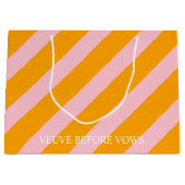 名前を付けたVowsの前にカスタマイズ可能なVeuve ラージペーパーバッグ (正面)