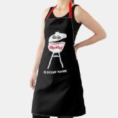 名前を付けてカスタマイズ黒人シェフ女性メン エプロン (インサイチュ)