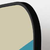 名前を付けてストライピング全体でFoxglove錆 ピックルボールラケット (左詳細)