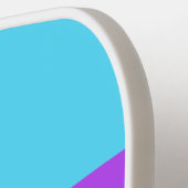 名前を付けてストライピング全体の海ガラス ピックルボールラケット (左詳細)