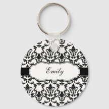 名前を付けてパーソナライズDamask Keychain